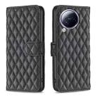 For Xiaomi Civi 3 5G Diamond Lattice Wallet Leather Flip Phone Case(Black) - 1