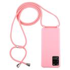 For Galaxy S20 Ultra Candy Color TPU Protective Case with Lanyard(Pink) - 1