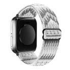 Ethnic Style Buckle Elastic Watch Band For Apple Watch Ultra 49mm&Watch Ultra 2 49mm / Series 9&8&7 45mm / SE 3&SE 2&6&SE&5&4 44mm / 3&2&1 42mm(Grey-white Diagonal Triangle) - 1