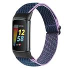 For Fitbit Charge 5 Buckle Wave Braided Nylon Watch Band(Indigo Blue) - 1