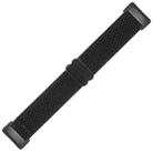 For Fitbit Charge 5 Buckle Wave Braided Nylon Watch Band(Black) - 3
