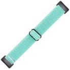 For Fitbit Charge 5 Buckle Wave Braided Nylon Watch Band(Teal) - 3