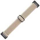 For Fitbit Charge 5 Buckle Wave Braided Nylon Watch Band(Apricot) - 3