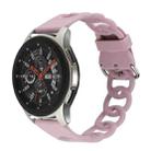 22mm Donut Hollow Silicone Watch Band(Lavender Purple) - 1