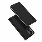 For OPPO Reno8 T 5G DUX DUCIS Skin Pro Series Horizontal Flip Phone Leather Case(Black) - 1
