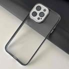 For iPhone 14 Pro Platinum Series Ultra-thin Transparent Phone Case(Silver) - 1