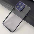 For iPhone 14 Platinum Series Ultra-thin Transparent Phone Case(Purple) - 1