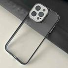 For iPhone 14 Plus Platinum Series Ultra-thin Transparent Phone Case(Silver) - 1