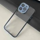 For iPhone 14 Plus Platinum Series Ultra-thin Transparent Phone Case(Blue) - 1