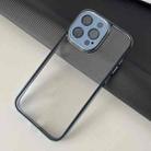 For iPhone 13 Pro Max Platinum Series Ultra-thin Transparent Phone Case(Blue) - 1