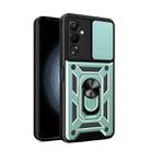 For Tecno Pova 4 Sliding Camera Cover Design Phone Case(Dark Green) - 1