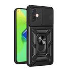 For Tecno Spark 9 Pro Sliding Camera Cover Design Phone Case(Black) - 1