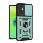For Tecno Spark 9 Pro Sliding Camera Cover Design Phone Case(Dark Green) - 1