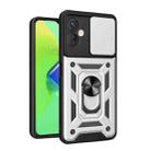 For Tecno Spark 9 Pro Sliding Camera Cover Design Phone Case(Silver) - 1