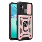 For Infinix Hot 12 Play Sliding Camera Cover Design Phone Case(Rose Gold) - 1