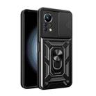 For Infinix Note 11 4G Sliding Camera Cover Design Phone Case(Black) - 1