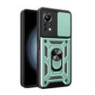 For Infinix Note 11 4G Sliding Camera Cover Design Phone Case(Dark Green) - 1