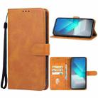 For vivo iQOO Neo7 India Leather Phone Case(Brown) - 1