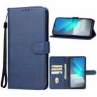 For vivo iQOO Neo7 India Leather Phone Case(Blue) - 1