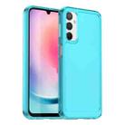 For Samsung Galaxy A24 4G Candy Series TPU Phone Case(Transparent Blue) - 1
