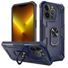 For iPhone 13 Pro Warship Armor 2 in 1 Shockproof Phone Case(Royal Blue) - 1