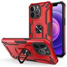 For iPhone 12 Warship Armor 2 in 1 Shockproof Phone Case(Red) - 1