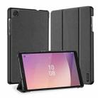 For Lenovo Tab M8 4th Gen DUX DUCIS Domo Series Magnetic Flip Leather Tablet Case(Black) - 1