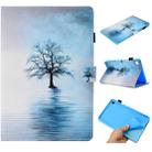 For Huawei MediaPad M5 8.4 Painted Horizontal Flat Leather Case with Sleep Function & Card Slot & Buckle Anti-skid Strip & Bracket & Wallet(Tree in Water) - 1