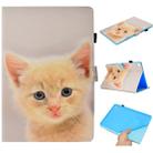 For Huawei MediaPad M5 10 Painted Horizontal Flat Leather Case with Sleep Function & Card Slot & Buckle Anti-skid Strip & Bracket & Wallet(Cute Cat) - 1