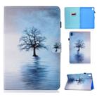 For Huawei MediaPad M6 8.4 Painted Horizontal Flat Leather Case with Sleep Function & Card Slot & Buckle Anti-skid Strip & Bracket & Wallet(Tree in Water) - 1