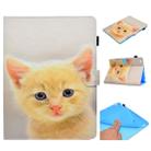 For iPad 2 / 3 / 4 Painted Horizontal Flat Leather Case with Sleep Function & Card Slot & Buckle Anti-skid Strip & Bracket & Wallet(Cute Cat) - 1