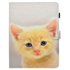 For iPad 2 / 3 / 4 Painted Horizontal Flat Leather Case with Sleep Function & Card Slot & Buckle Anti-skid Strip & Bracket & Wallet(Cute Cat) - 2