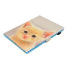 For iPad 2 / 3 / 4 Painted Horizontal Flat Leather Case with Sleep Function & Card Slot & Buckle Anti-skid Strip & Bracket & Wallet(Cute Cat) - 6