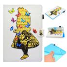 For iPad Mini 1 / 2 / 3 / 4 / 5 Painted Horizontal Flat Leather Case with Sleep Function & Card Slot & Buckle Anti-skid Strip & Bracket & Wallet(Girl) - 1