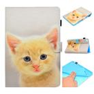 For iPad Mini 1 / 2 / 3 / 4 / 5 Painted Horizontal Flat Leather Case with Sleep Function & Card Slot & Buckle Anti-skid Strip & Bracket & Wallet(Cute Cat) - 1