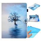 For iPad Pro 9.7 inch Painted Horizontal Flat Leather Case with Sleep Function & Card Slot & Buckle Anti-skid Strip & Bracket & Wallet(Tree in Water) - 1