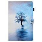 For Kindle Fire HD 8 2016 / 2017 Painted Horizontal Flat Leather Case with Sleep Function & Card Slot & Buckle Anti-skid Strip & Bracket & Wallet(Tree in Water) - 1