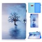For Galaxy Tab A 8.0 (2019) T290 Painted Horizontal Flat Leather Case with Sleep Function & Card Slot & Buckle Anti-skid Strip & Bracket & Wallet(Tree in Water) - 1