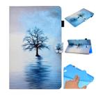 For Galaxy Tab A 10.1 (2016) T580 Painted Horizontal Flat Leather Case with Sleep Function & Card Slot & Buckle Anti-skid Strip & Bracket & Wallet(Tree in Water) - 1