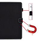 For iPad 4 / 3 / 2 Solid Color Tablet PC Universal Magnetic Horizontal Flip Leather Case with Card Slots & Holder(Black) - 5