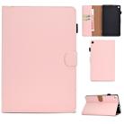 For Kindle Fire HD8 2016 / 2017 Solid Color Tablet PC Universal Magnetic Horizontal Flip Leather Case with Card Slots & Holder(Pink) - 1