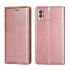 For Kyocera Android One S10 Gloss Oil Solid Color Magnetic Leather Phone Case(Rose Gold) - 1