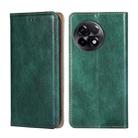 For OnePlus Ace 2/11R Gloss Oil Solid Color Magnetic Leather Phone Case(Green) - 1