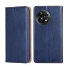 For OnePlus Ace 2/11R Gloss Oil Solid Color Magnetic Leather Phone Case(Blue) - 1