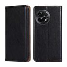 For OnePlus Ace 2/11R Gloss Oil Solid Color Magnetic Leather Phone Case(Black) - 1