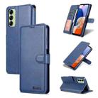 For Samsung Galaxy A14 5G AZNS Calf Texture Horizontal Flip Leather Phone Case(Blue) - 1
