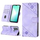 For Infinix Hot 11 Play / Hot 10 Play / Hot 9 Play Skin-feel Embossed Leather Phone Case(Light Purple) - 1