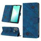 For Infinix Hot 11 Play / Hot 10 Play / Hot 9 Play Skin-feel Embossed Leather Phone Case(Blue) - 1