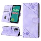 For Infinix Hot 11s Skin-feel Embossed Leather Phone Case(Light Purple) - 1