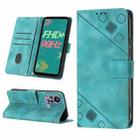 For Infinix Hot 11s Skin-feel Embossed Leather Phone Case(Green) - 1